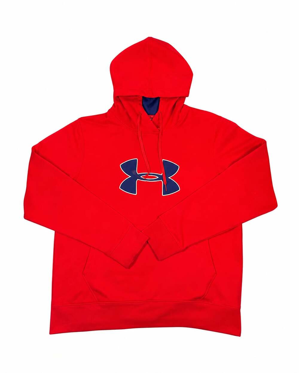 Under Armour Storm Hoodie Red Blue Logo Size XL